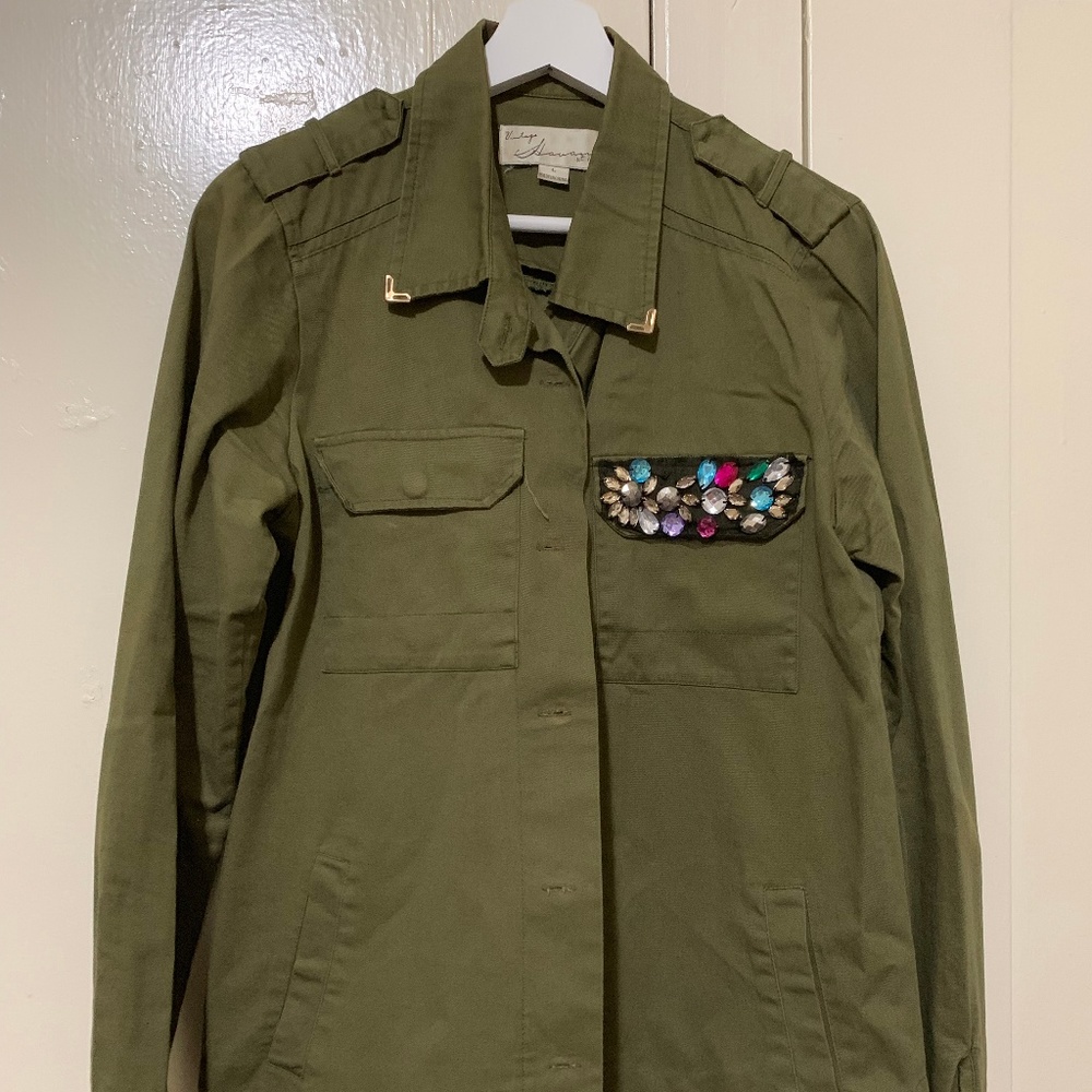 Embellished Army Shirt